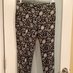ETRO cropped pants, black/white, size 40 IT